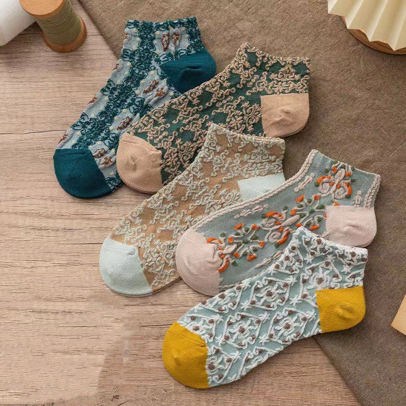 Retro Three-dimensional Socks Women's Socks