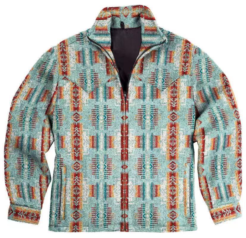 New Hot Sale Retro Woolen Jacket Men's