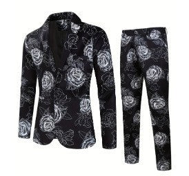 Men's Digital Printing Leisure Suit Outfit Top Pants