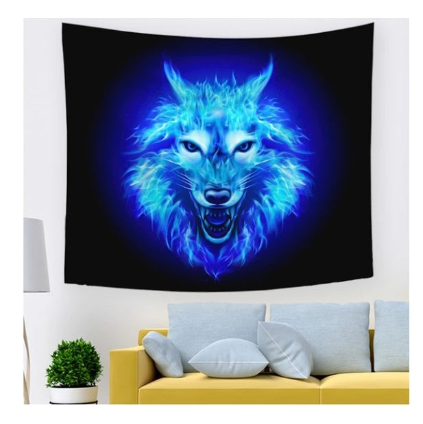 Hot Sale Decorative Cloth Cool Lion Tapestry