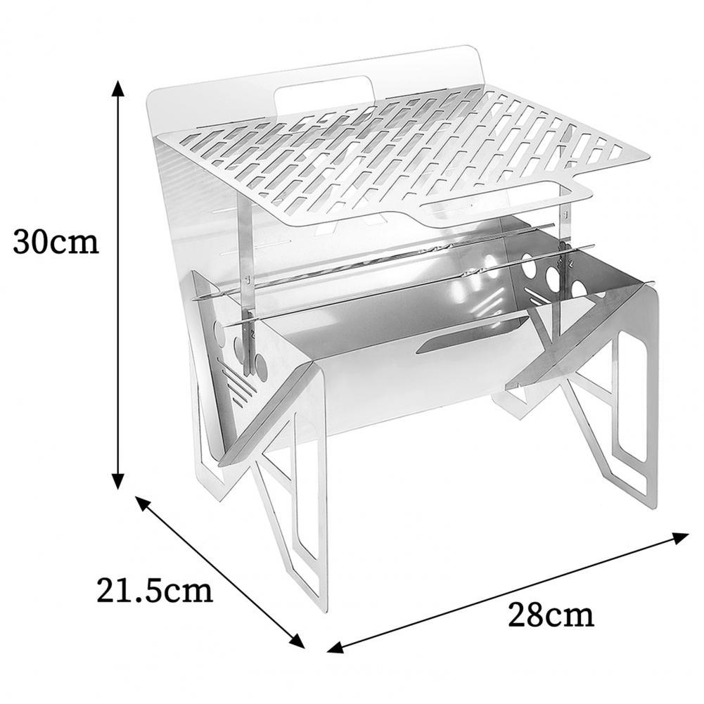 Outdoor Portable Single Grill Stainless Steel Grill