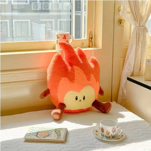 Small Flame Waist Rest Seat Cushions Home Armchair Back Creative Trending Plush Toy Gift